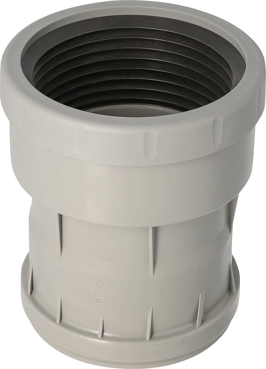 HT/SML pipe connector HT DN110 / SML DN100, gray