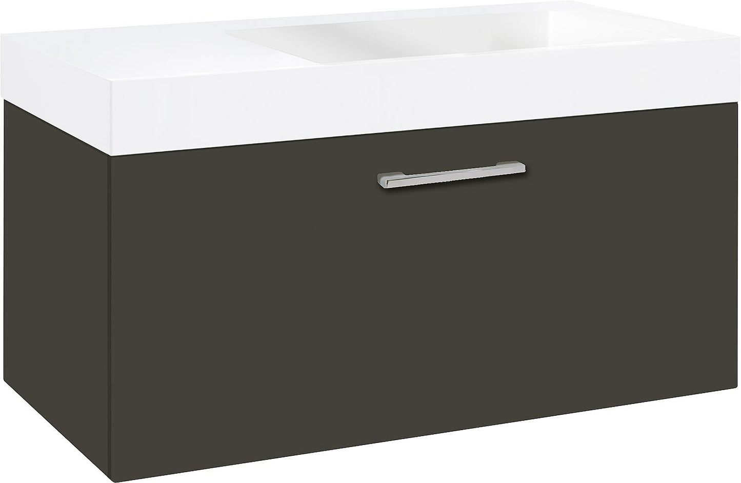 Chauffe-eau en fonte minérale WTU+ELISA, chêne Thea, 1 tiroir, 905 x 534 x 505 mm