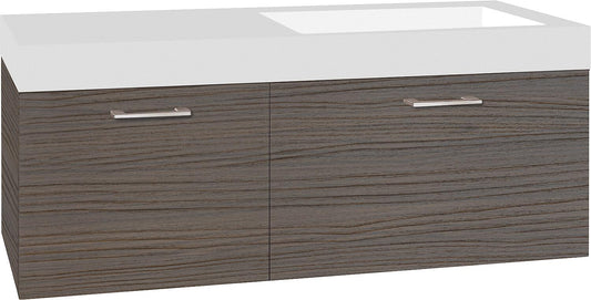 Meuble de rangement WTU+Mineral en fonte WT EMPI, chêne Thea, 2 tiroirs, 1205 x 534 x 508 mm