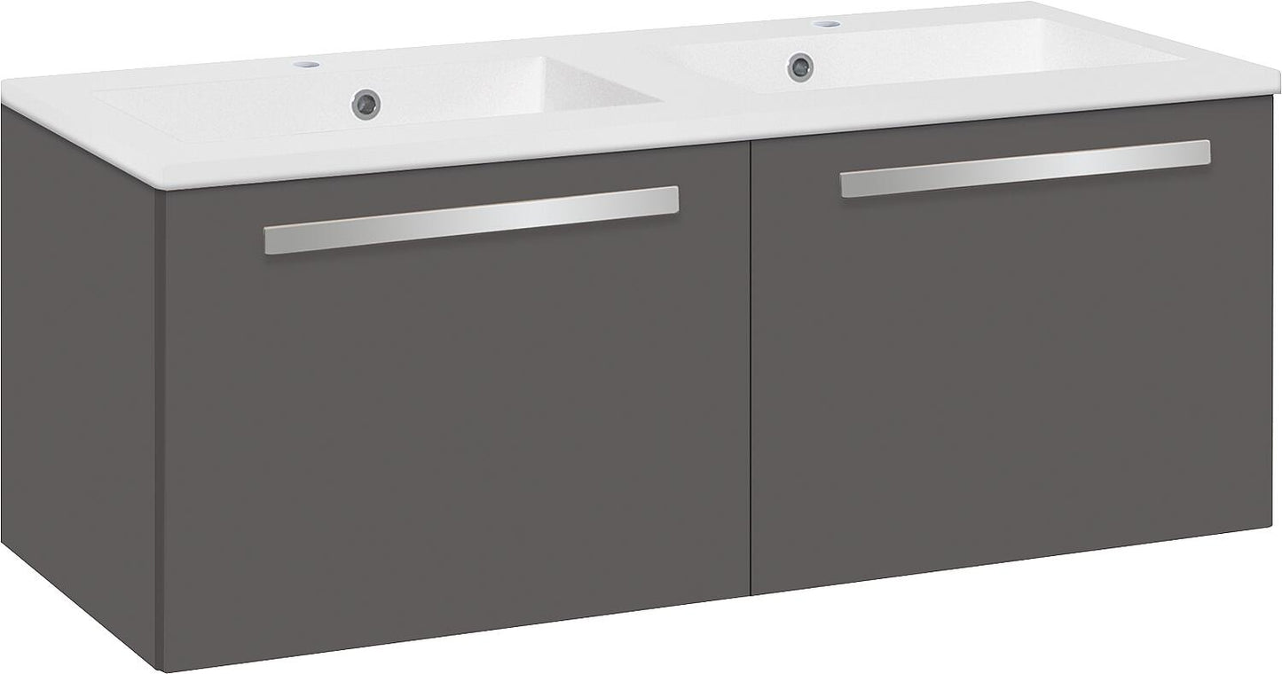 WTU+Mineral cast iron washbasin EBLI, Thea oak, 2 drawers, 1210x494x510mm