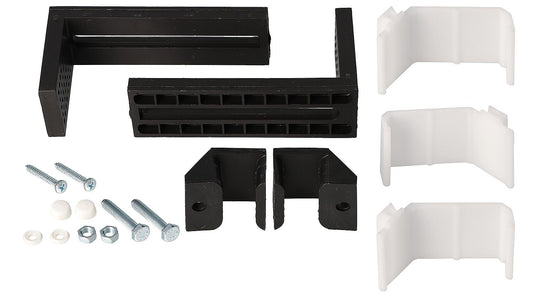 Apron mounting set for U-shaped installation / third apron suitable for Whirlpool. Order no.: 93 160 00 + 01