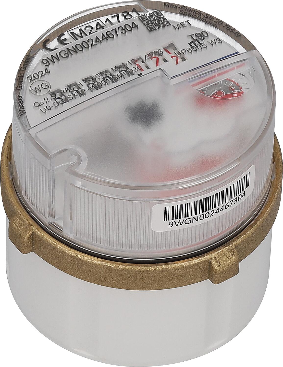 KW/WW measuring capsule meter M64x2, Qn 1.5, Metrona Brunata 307/2