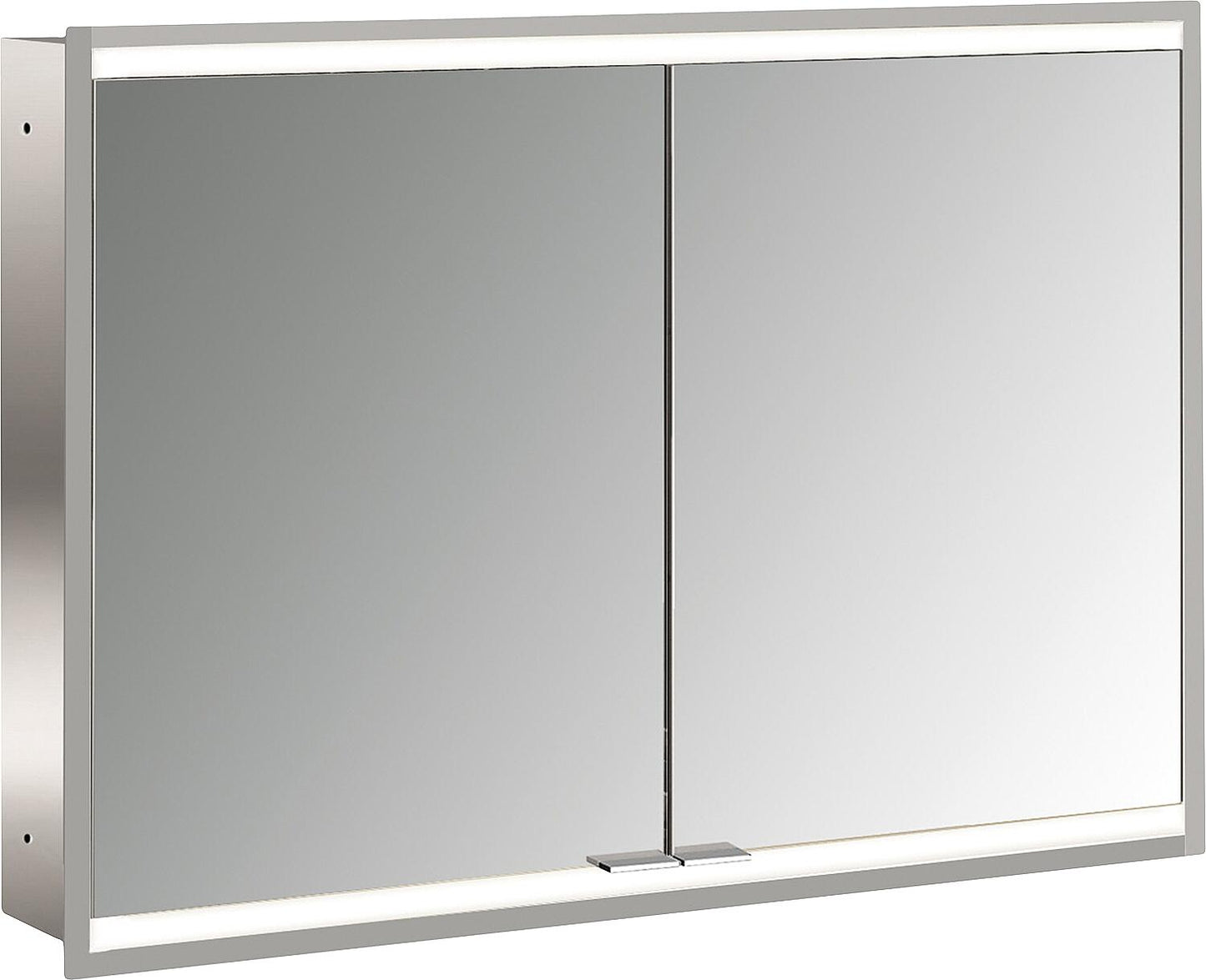 UP-Spiegelschrank Emco Prime2 Facelift 1200 LED, 1204x727x152mm,  2 Türen, Aluminium/Spiegel