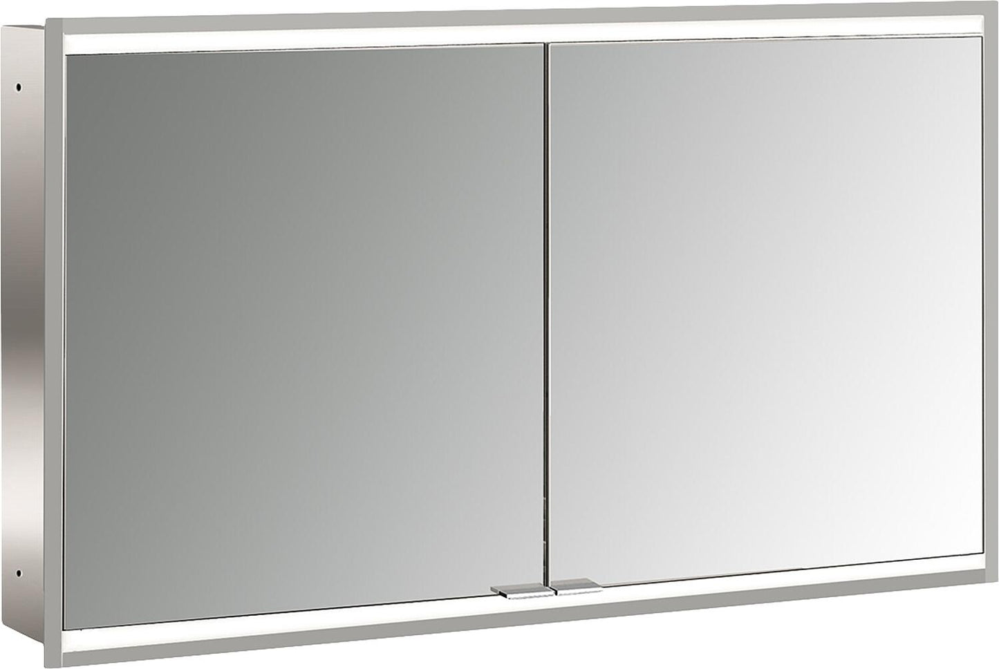 UP-Spiegelschrank Emco Prime2 Facelift 1200 LED, 1204x727x152mm,  2 Türen, Aluminium/Spiegel