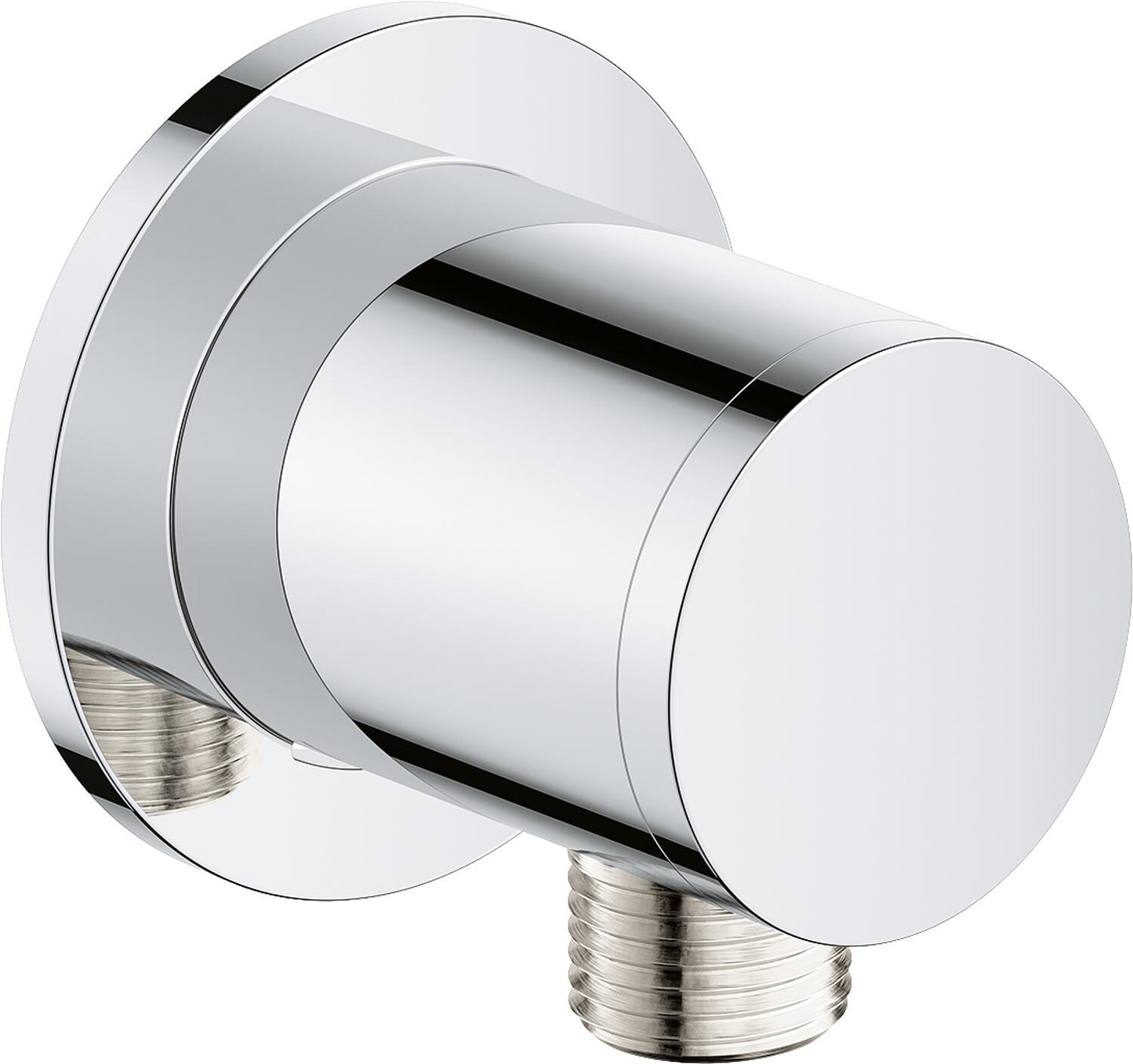 Grohe Tempesta DN15 wall connection elbow with round chrome rosette