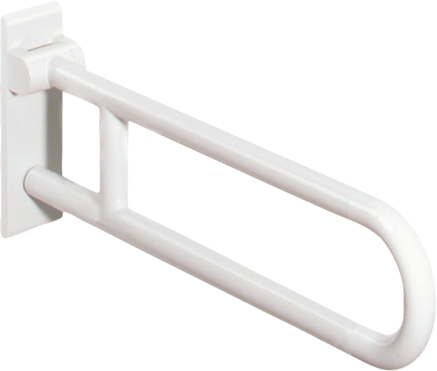 Hewi support folding handle series 801, rotatable, pure white, length: 850 mm