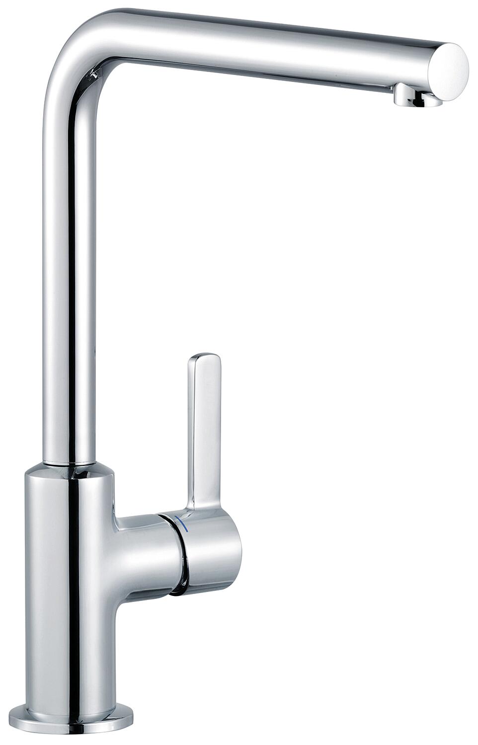 Kludi L-INE S swivel kitchen mixer tap, chrome