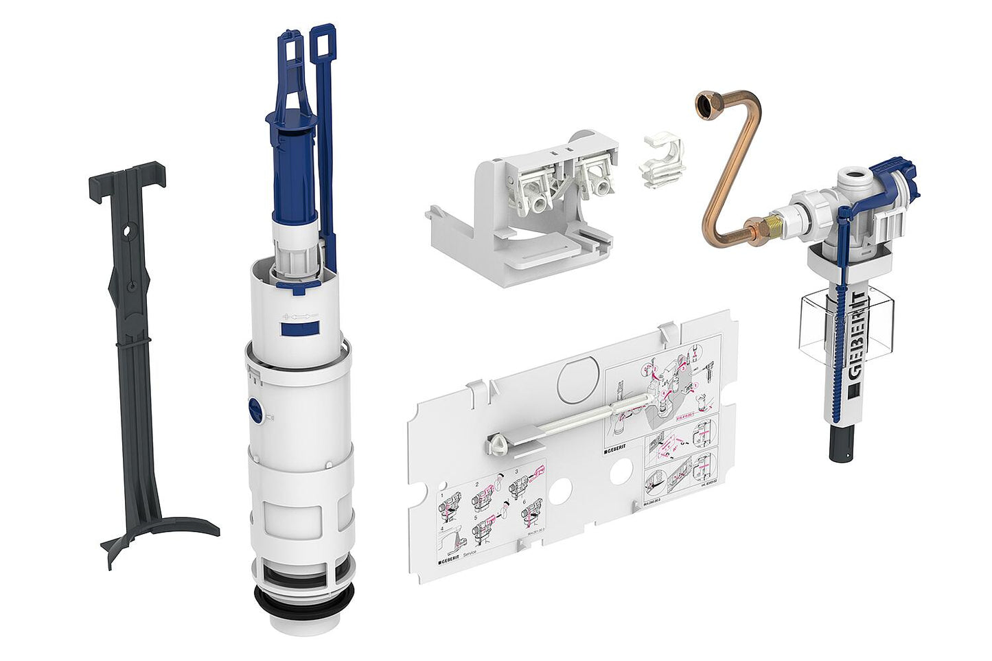 Conversion kit for dual flush systems for Geberit concealed cisterns model 110.800
