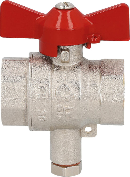 Kugelhahn IG x IG, mit Fühleranschluss M10x1