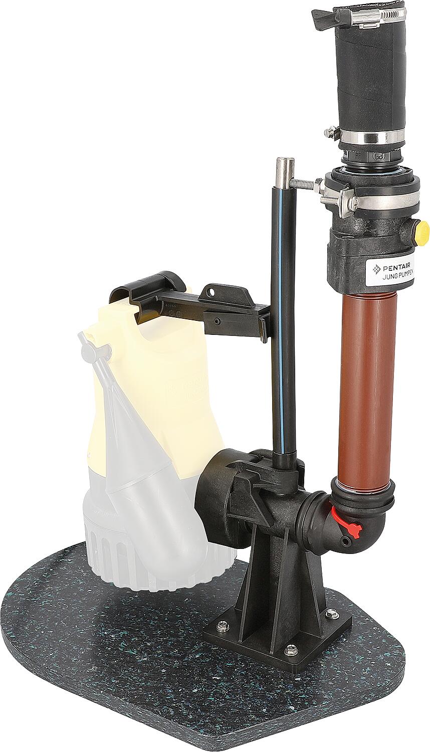 Jung Easyfix 32 Single sliding tube system, on base plate