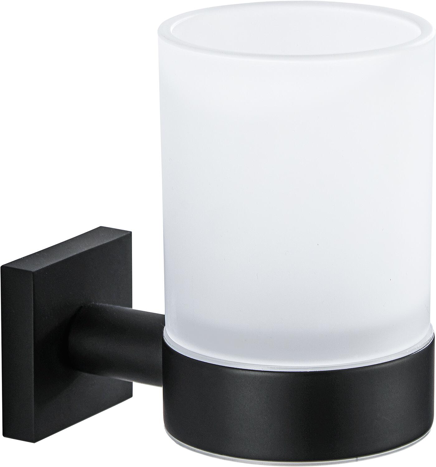 Glass holder Elean nero brass black