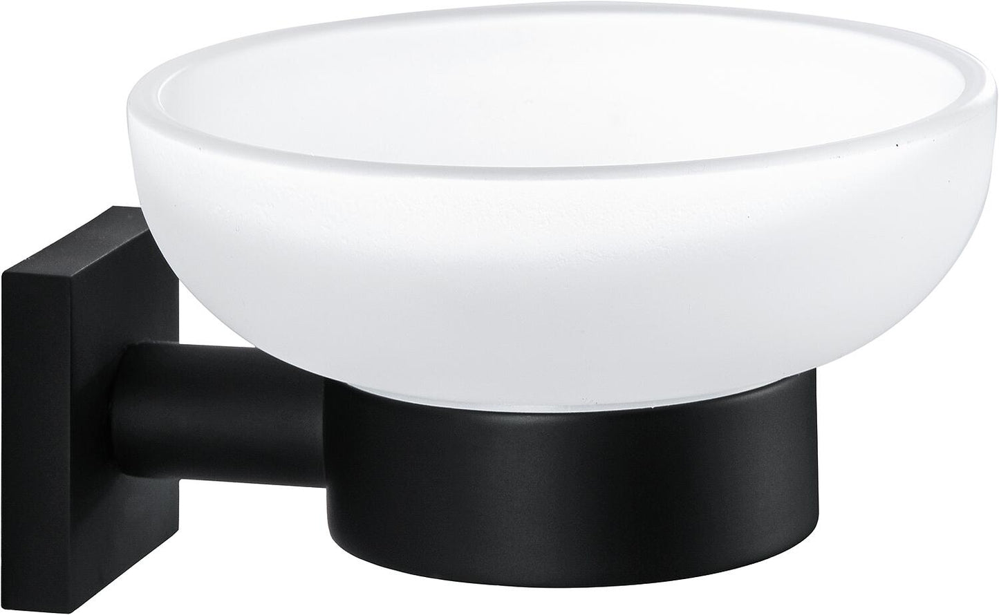 Elean nero soap dish, brass, black