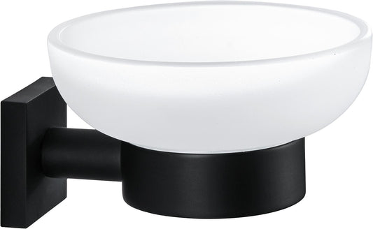 Elean nero soap dish, brass, black