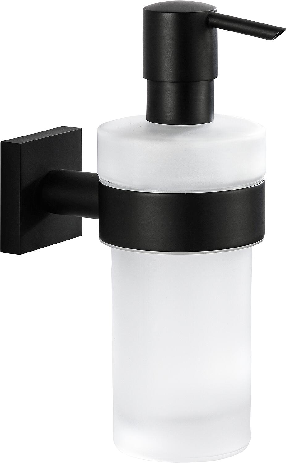 Elean nero liquid soap dispenser, brass, black