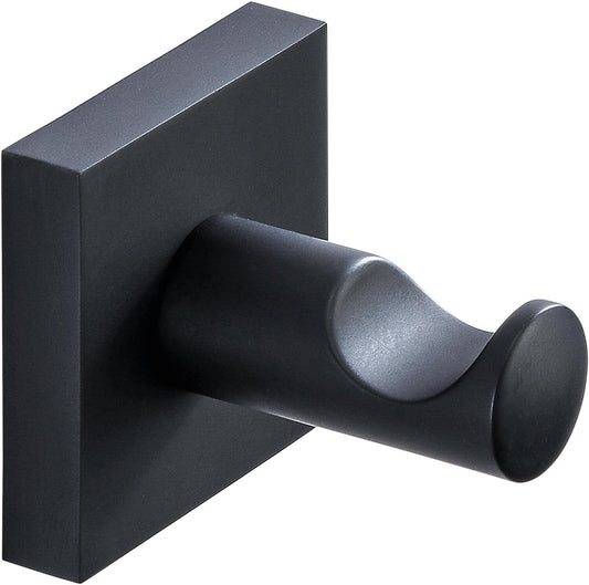 Elean nero black brass towel hook