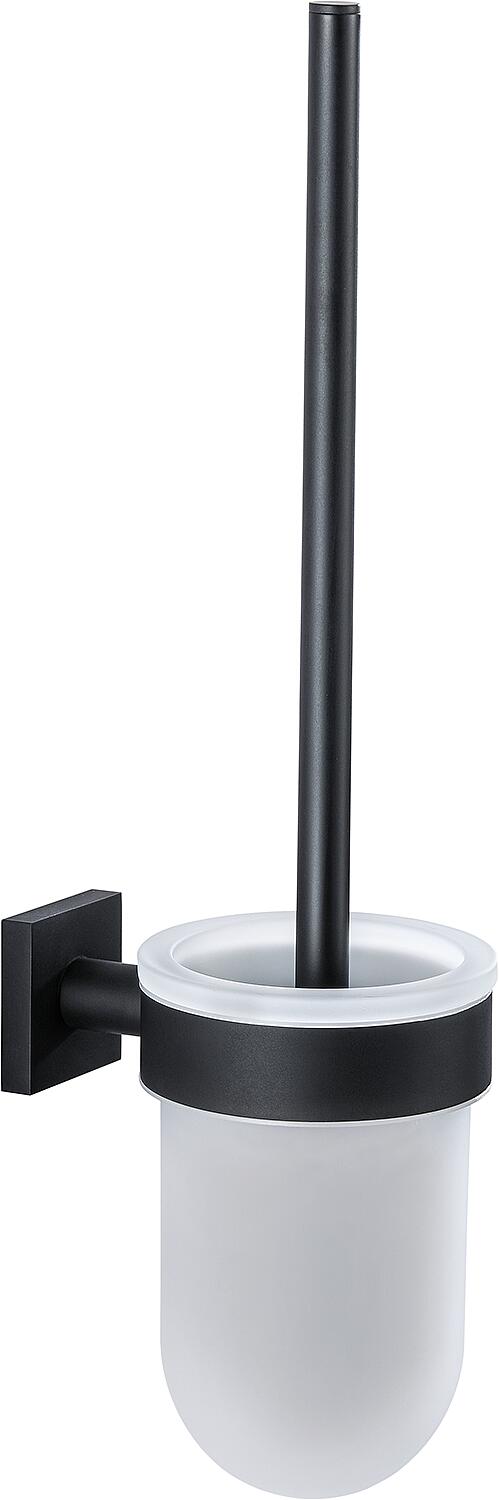 Elean nero toilet brush set, brass, black