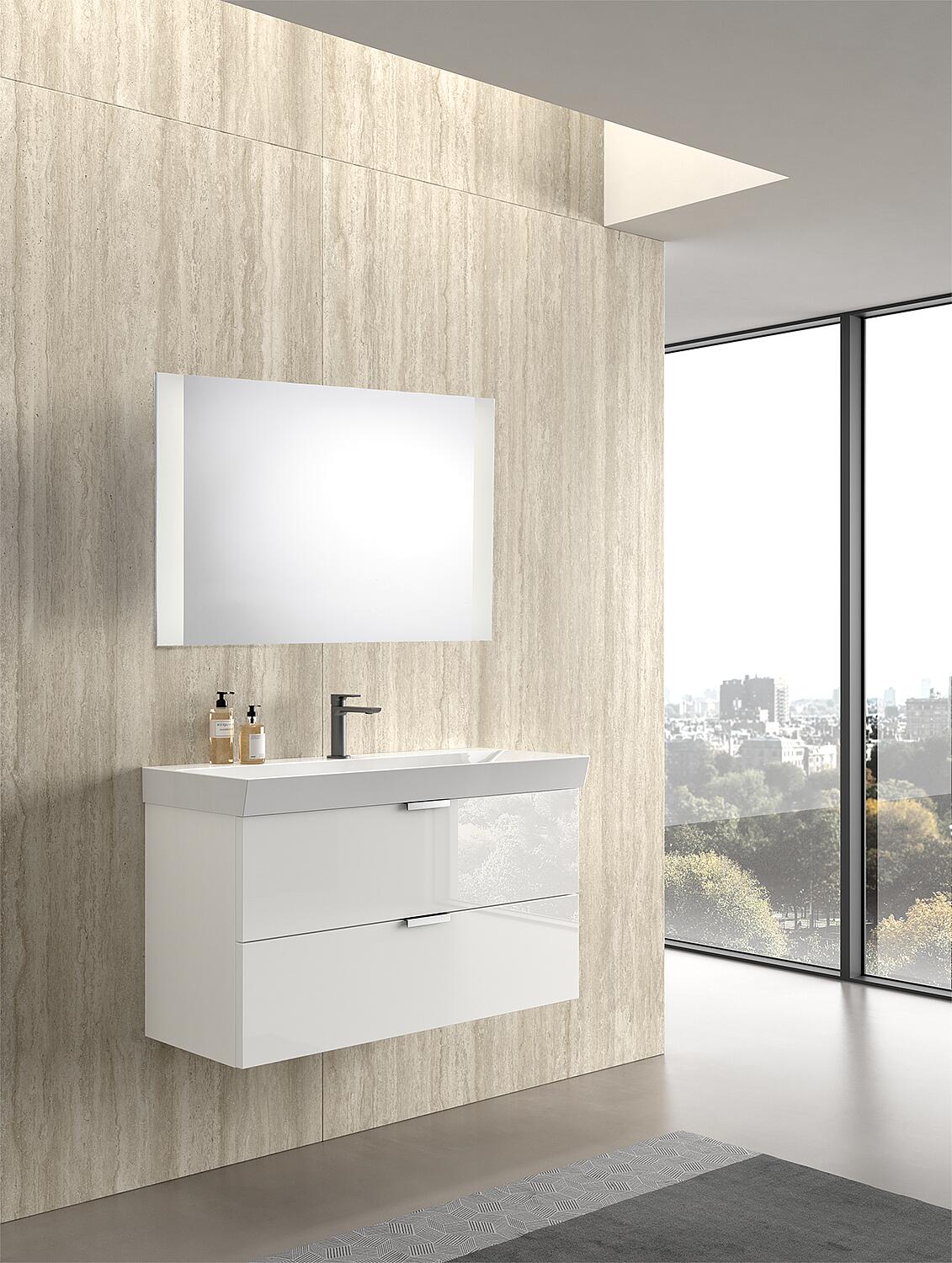 Bathroom furniture set EBSI series MAF oak arlington