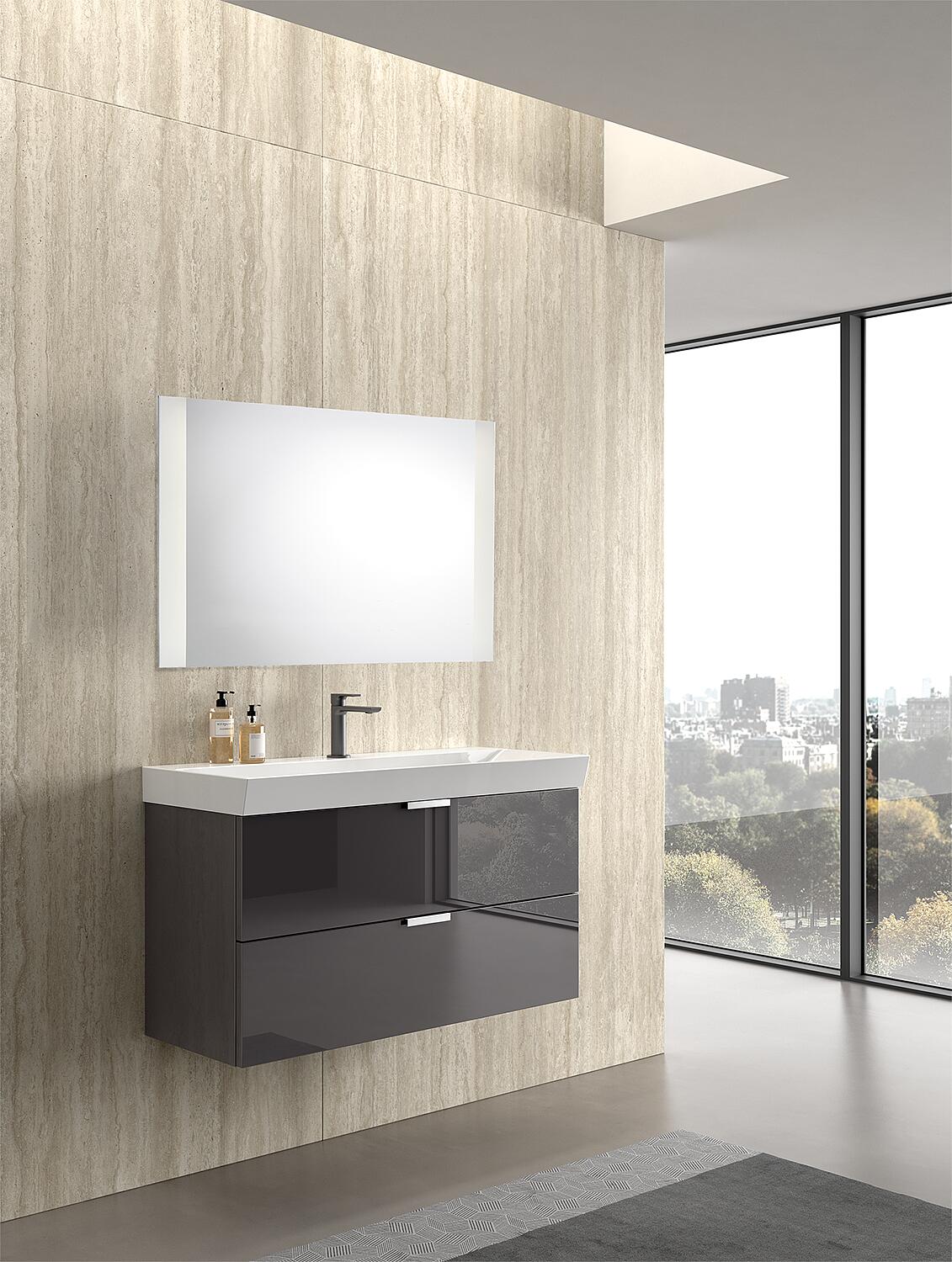 Bathroom furniture set EBSI series MAF oak arlington