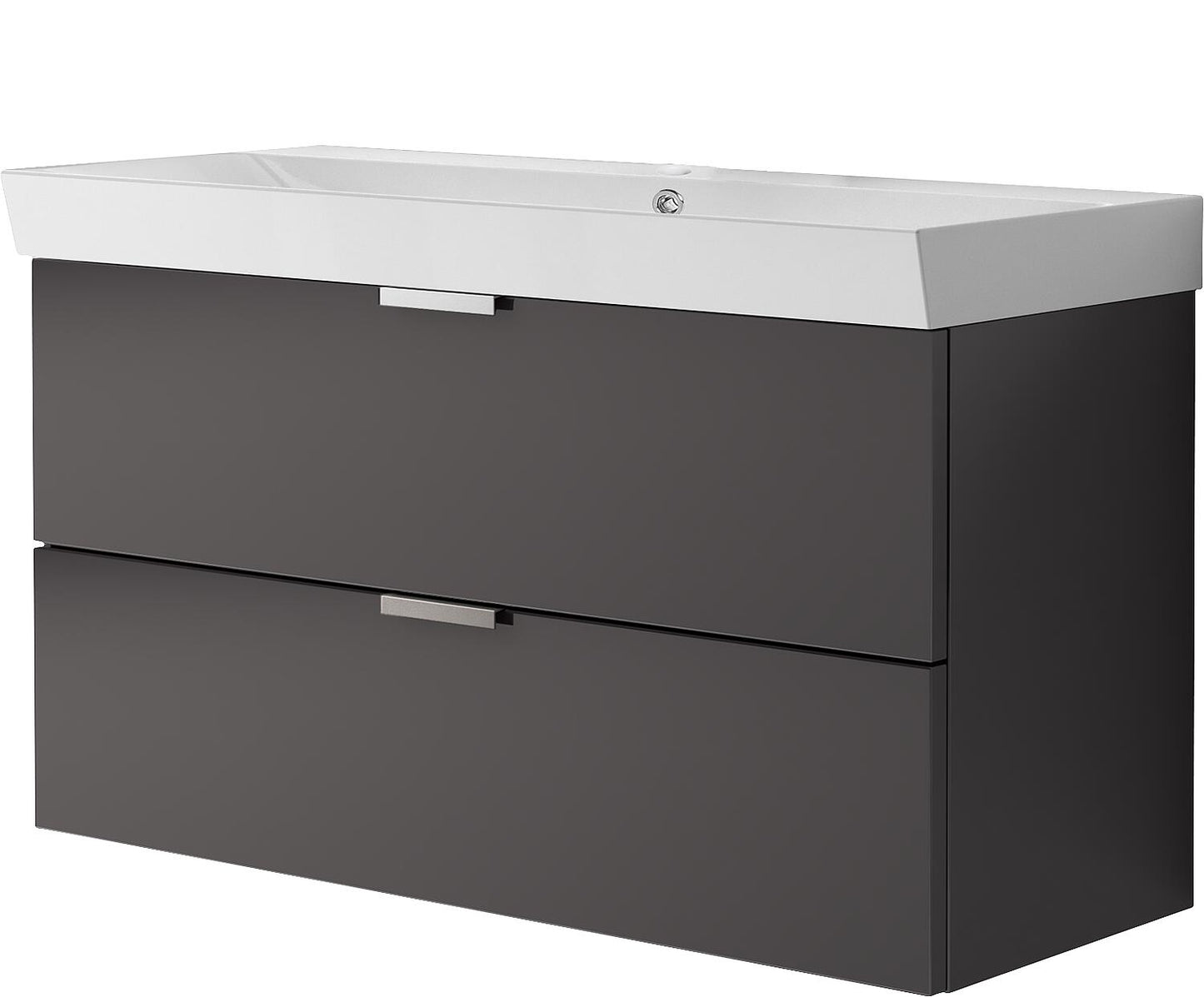 Meuble de rangement WTU+Céramique WT EBSI chêne Arlington 2 tiroirs 970x590x400 mm