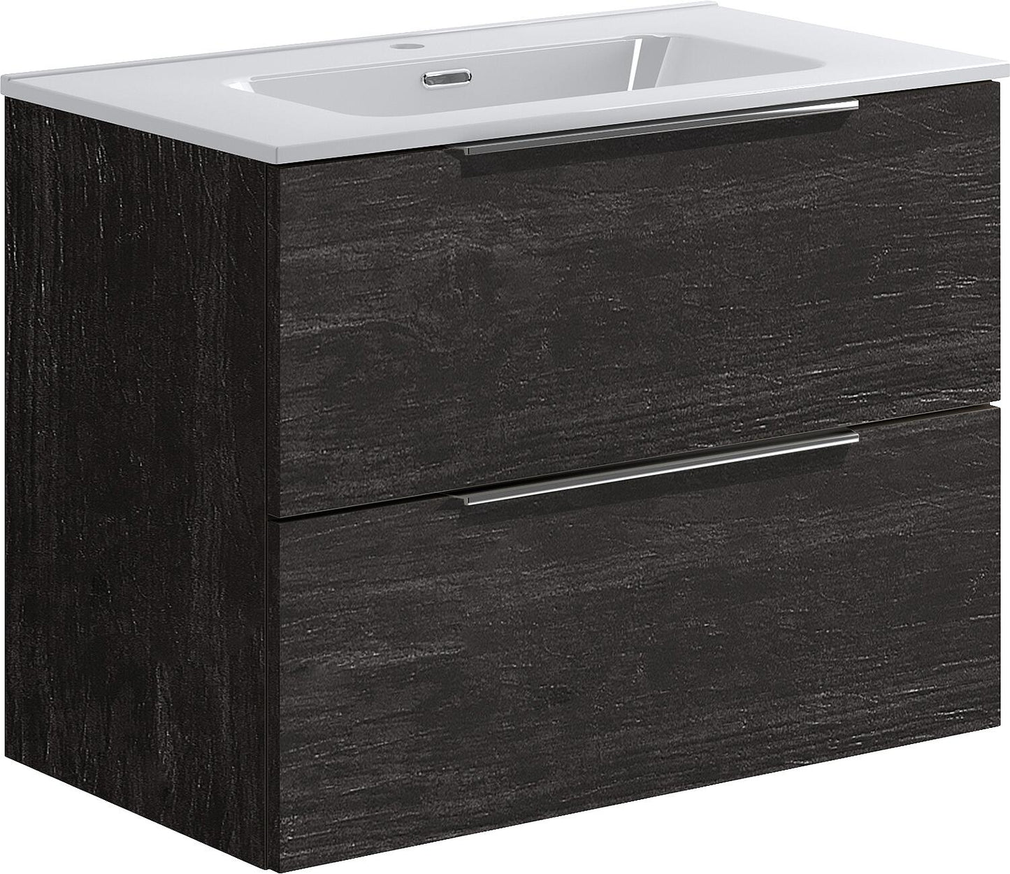 Meuble de rangement WTU+Mineral en fonte WT BALI 2.0 Tigerwood, 2 tiroirs, largeur 810 mm