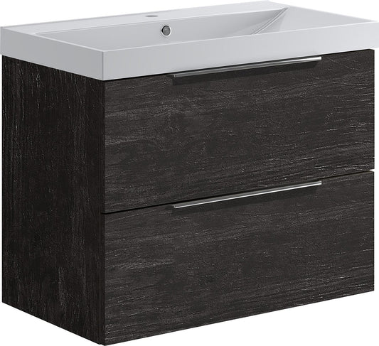 Meuble WTU+Céramique WT BALI 2.0 Bois de tigre 2 tiroirs Largeur 810 mm