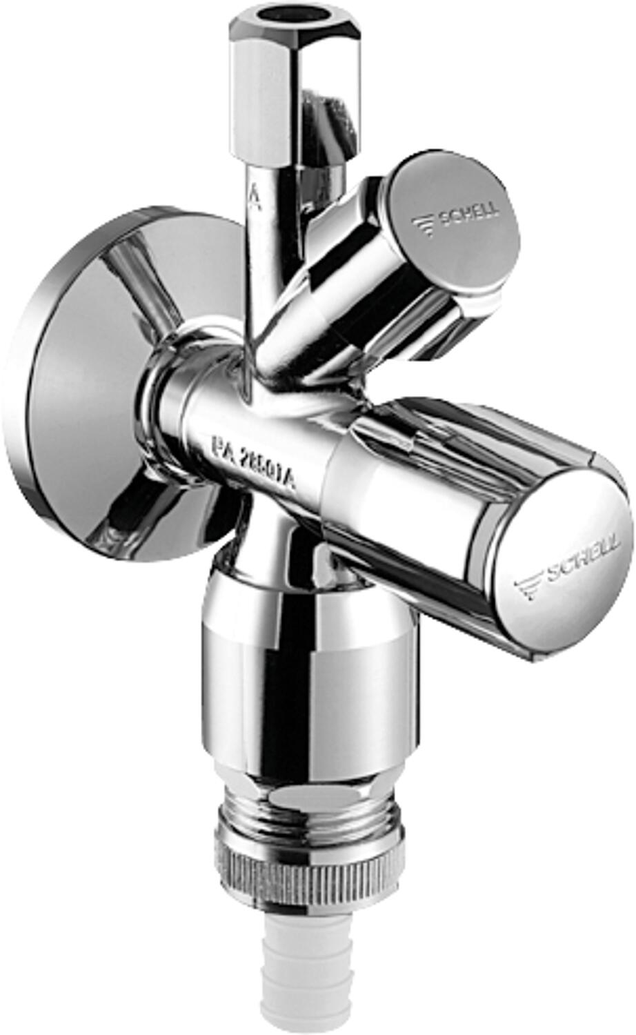 SCHELL Kombi-Eckventil, Messing COMFORT DN 15 (1/2")