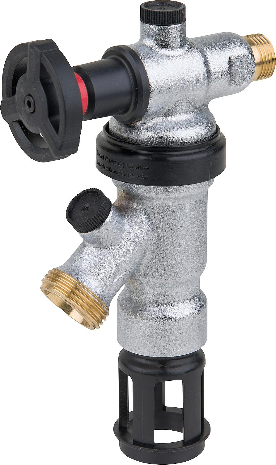 Auslaufventil-Systemtrenner Resideo BA 295D/LFASC, DN15(1/2"), bleifrei, verchromt