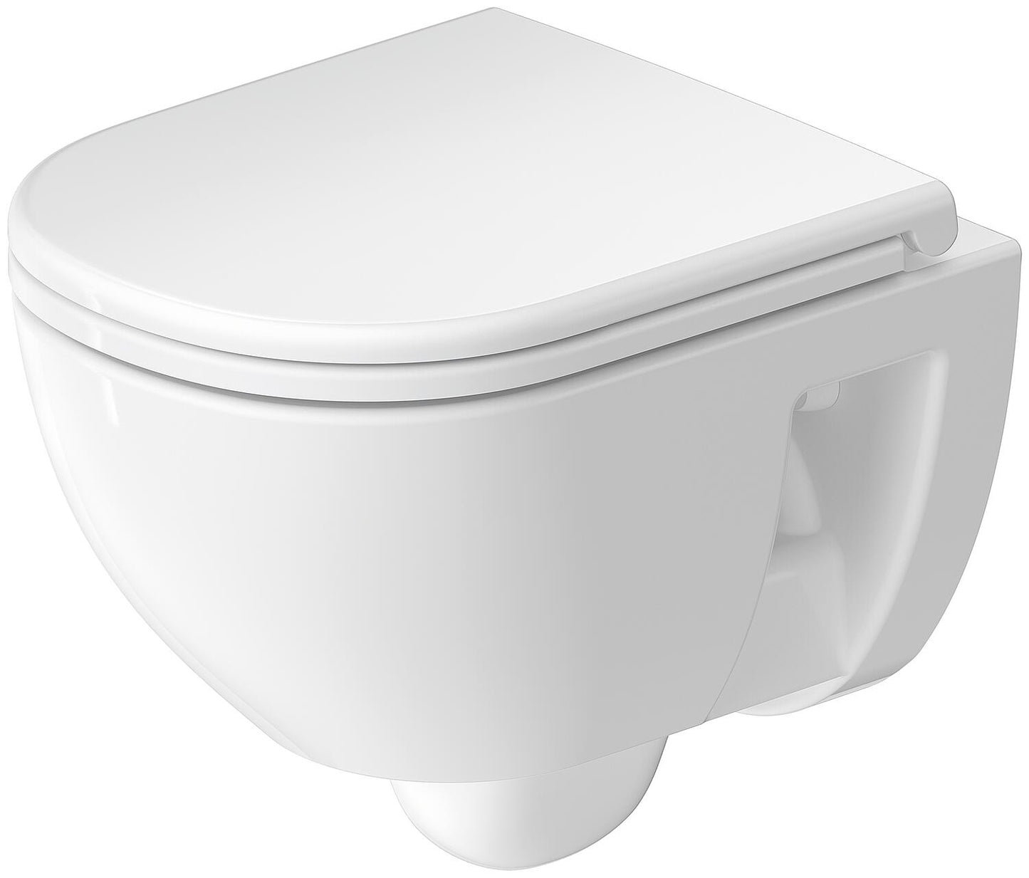 Combi-Pack Duravit D-Code wall-mounted compact, rimless