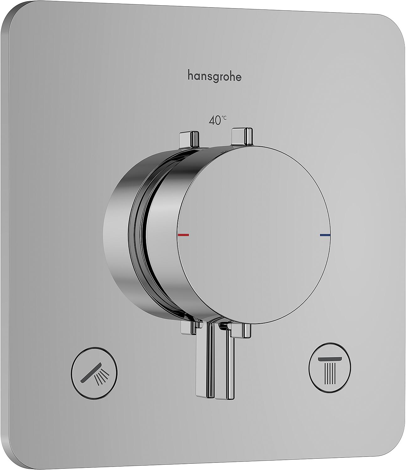 Hansgrohe Ecostat Comfort S concealed thermostat, 2 outlets