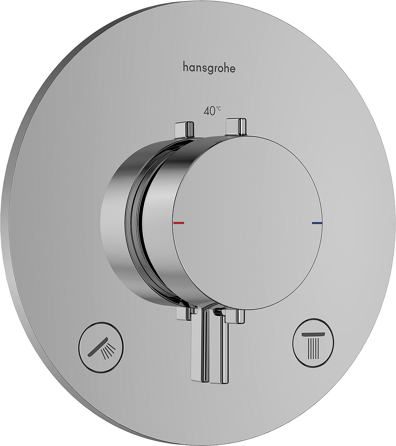 Hansgrohe Ecostat Comfort S concealed thermostat, 2 outlets