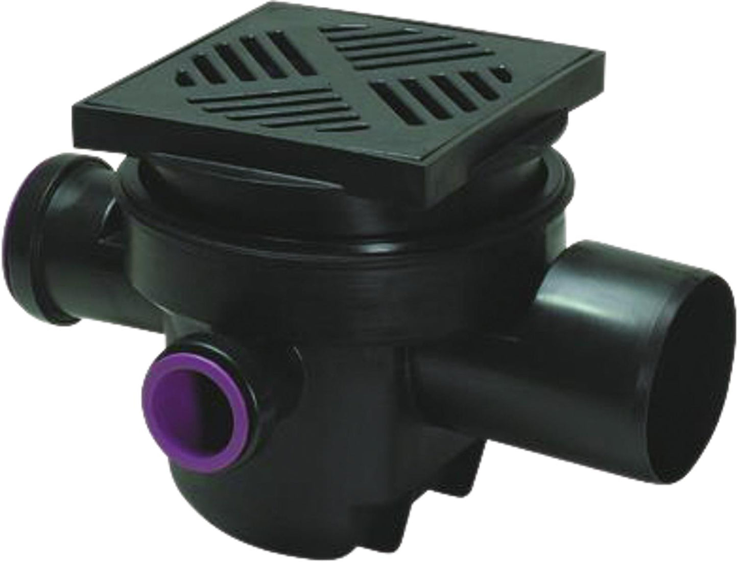 Évacuation de chaufferie 27611 DN100, universelle avec grille 200x200