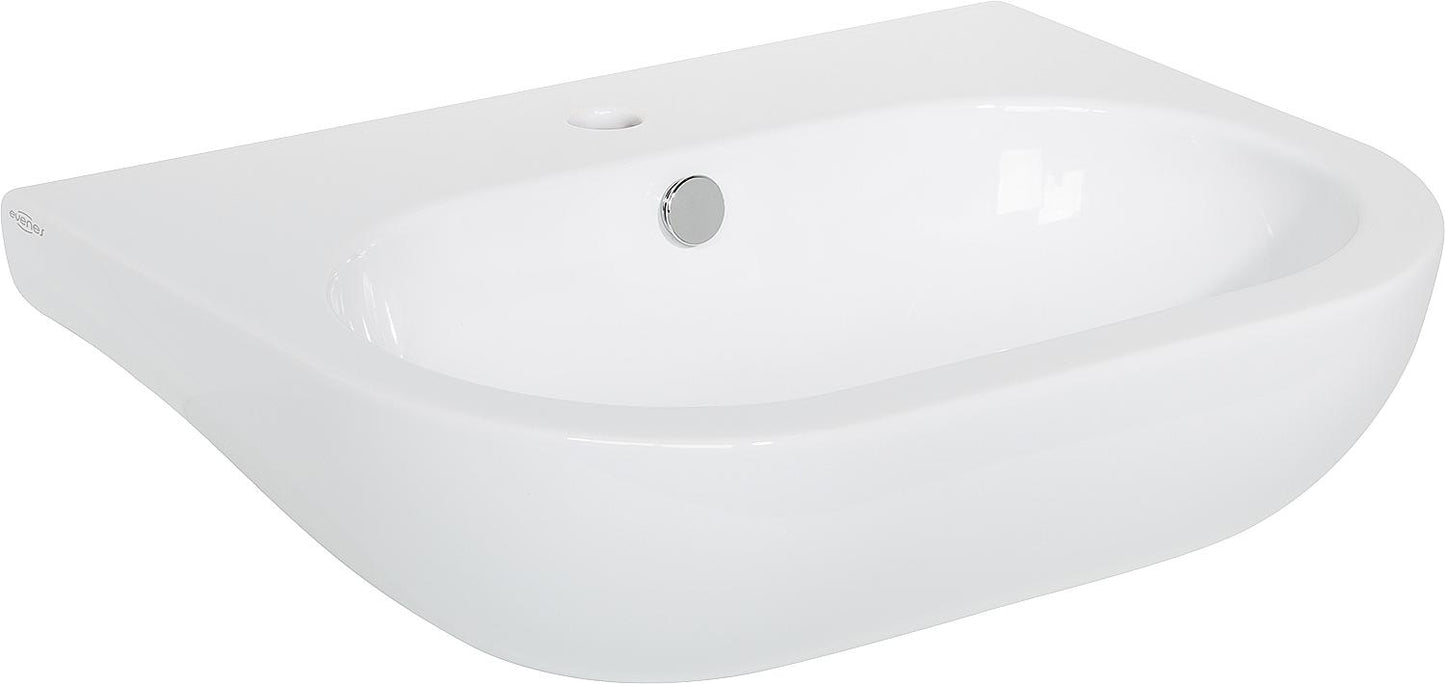 Lavabo NUVOLA, dimensions (L x H x P) : 900 x 170 x 450 mm, en céramique blanche
