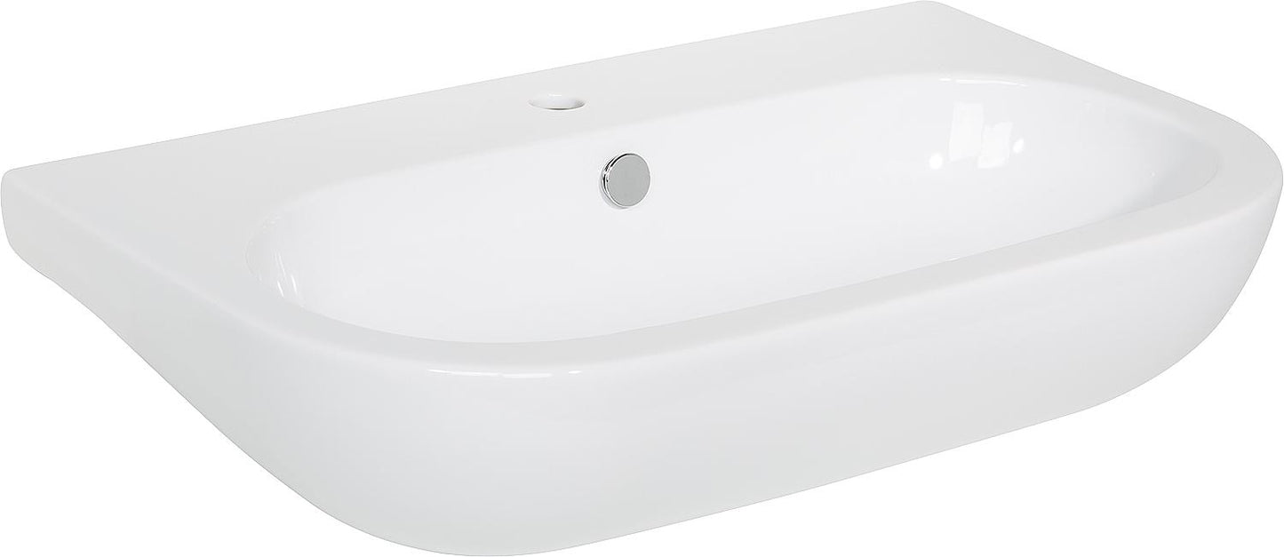 Lavabo NUVOLA, dimensions (L x H x P) : 900 x 170 x 450 mm, en céramique blanche
