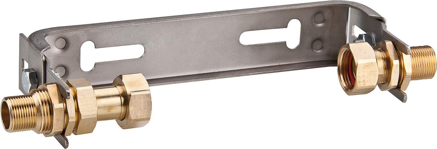 Water meter connection bracket stainless steel V2A QN 2.5 1'' x 1''