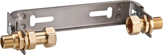 Water meter connection bracket stainless steel V2A QN 2.5 1'' x 1''