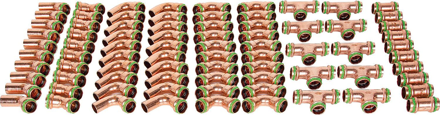 Sudo press fitting package copper package 5: 35mm with V-contour