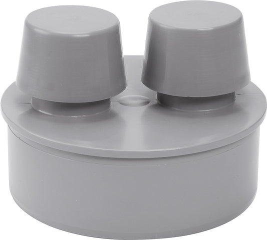 Aérateur de tuyau Airfit PP pour tuyau d'évacuation, DN 110 gris