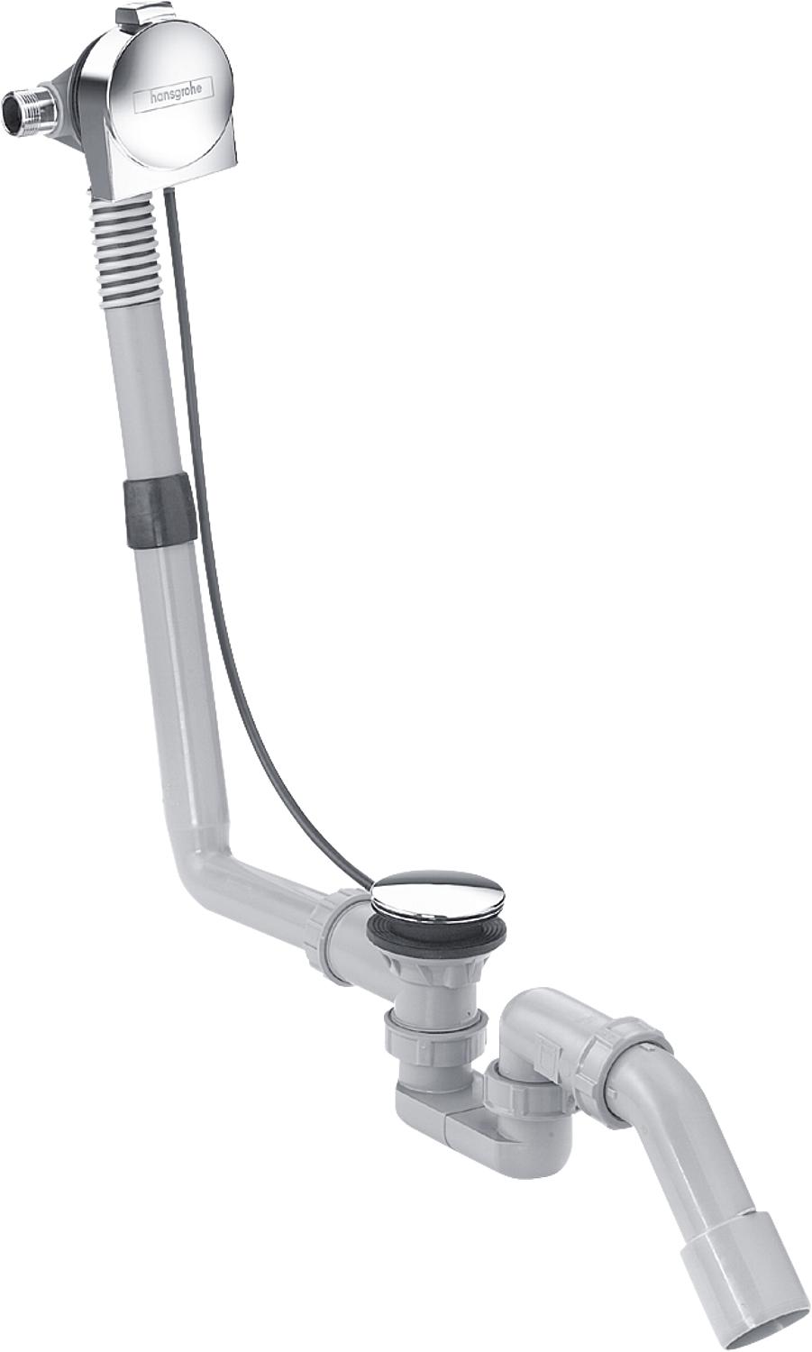 Bathtub inlet DN 20 Exafill S with drain and overflow fitting