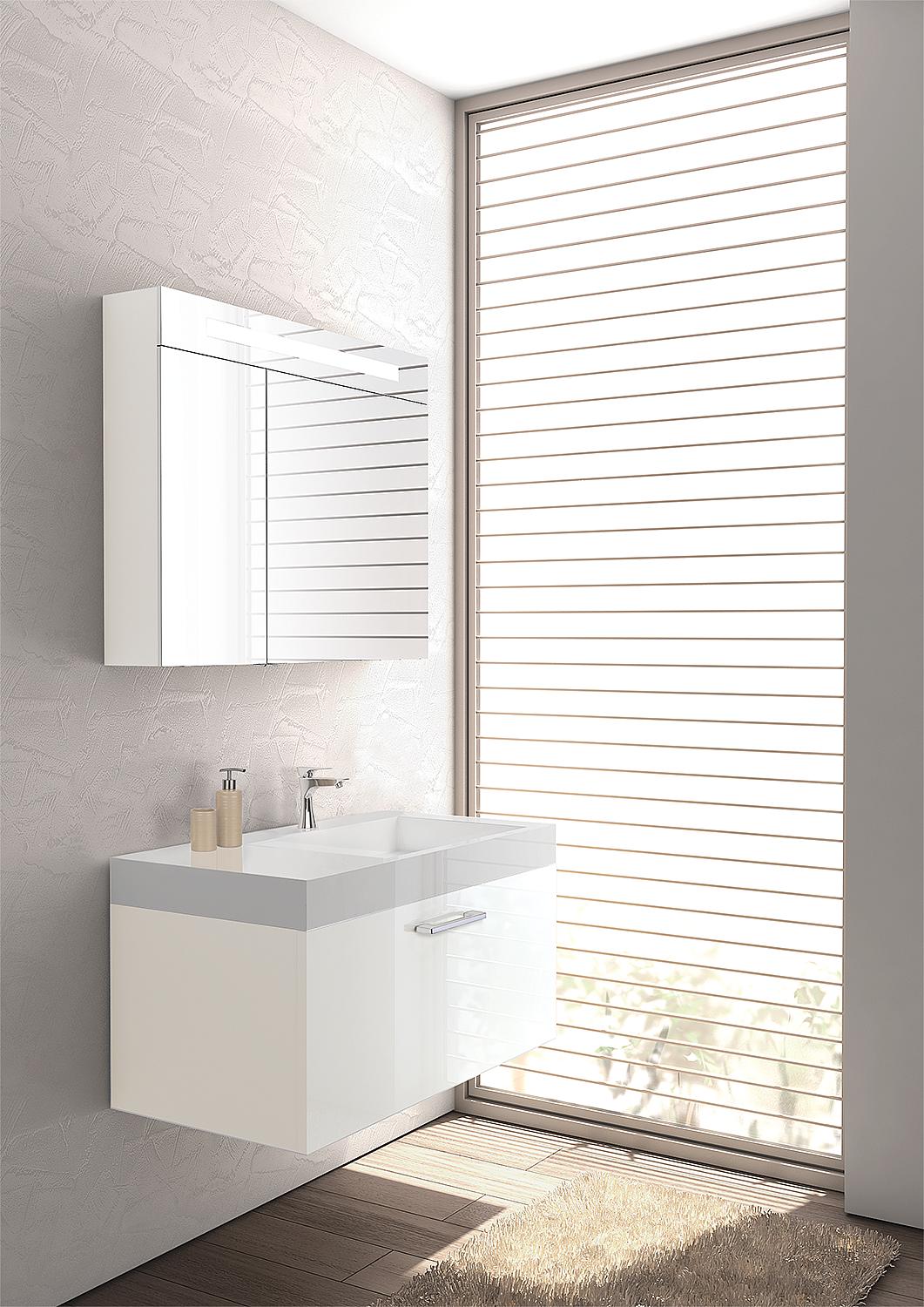 Bathroom furniture set ELISA series MAA, Thea oak, width 905mm