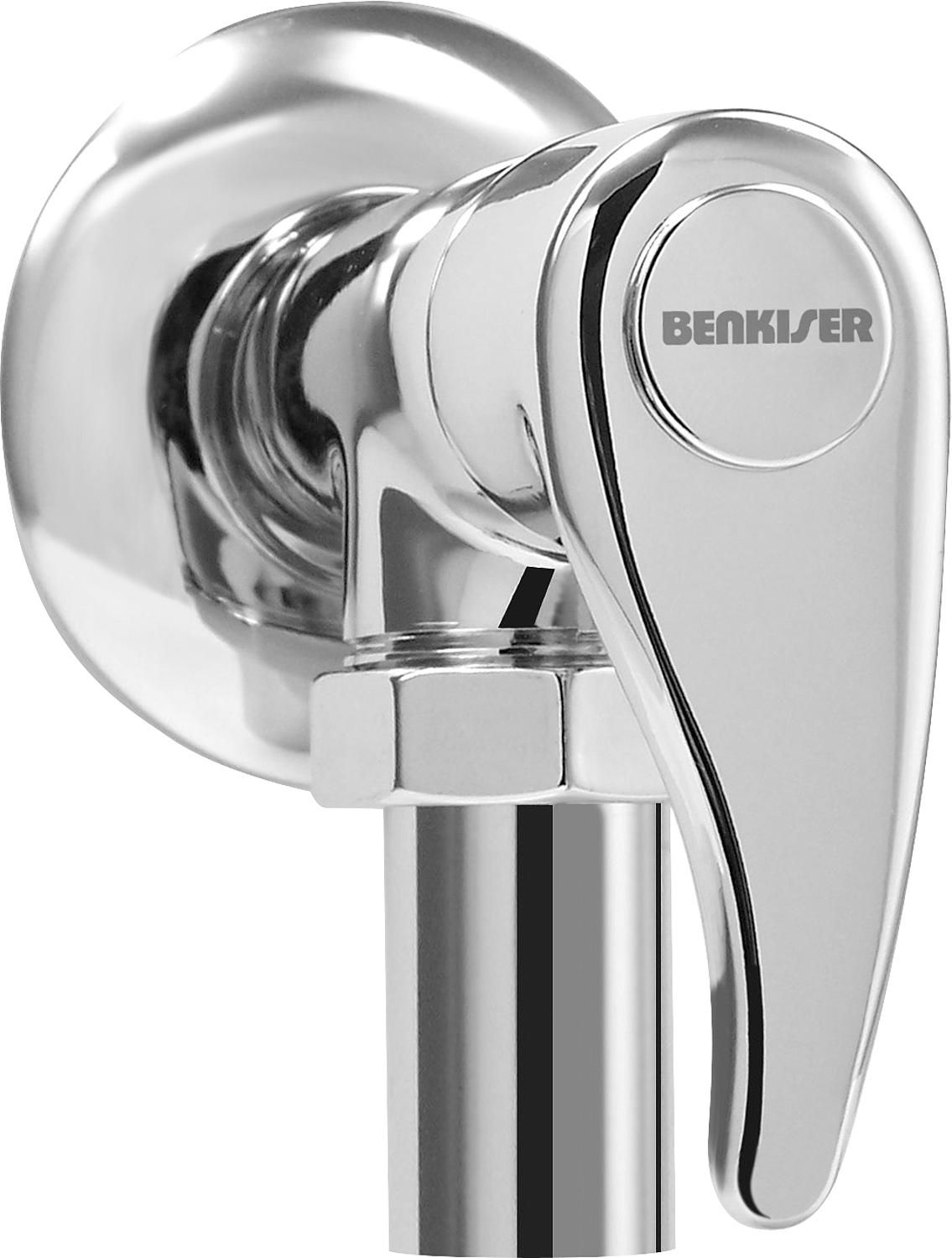 Benkiser Type 810 non-self-closing toilet flush valve, chrome