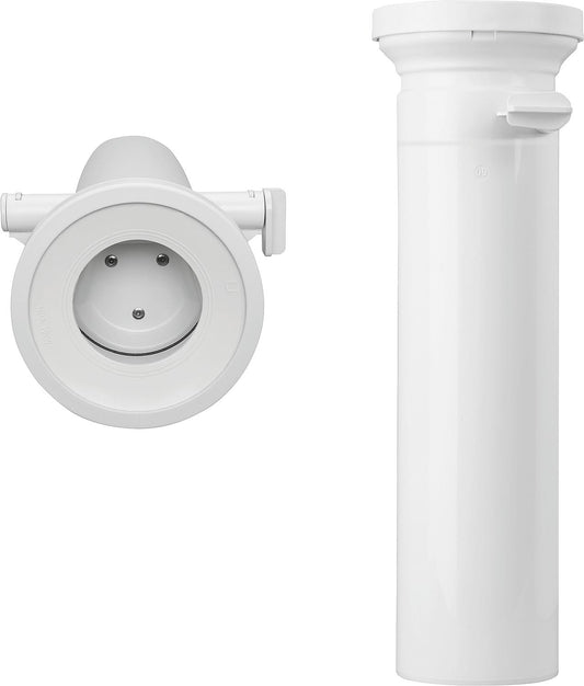 Raccord WC droit en PP DN 100, bloque-rat verrouillable, longueur d'installation 400 mm