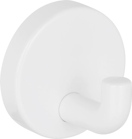 Wandhaken Ø 4 mm, weiss, aus Nylon, verdeckte Verschraubung, ohne Schrauben und Dübel