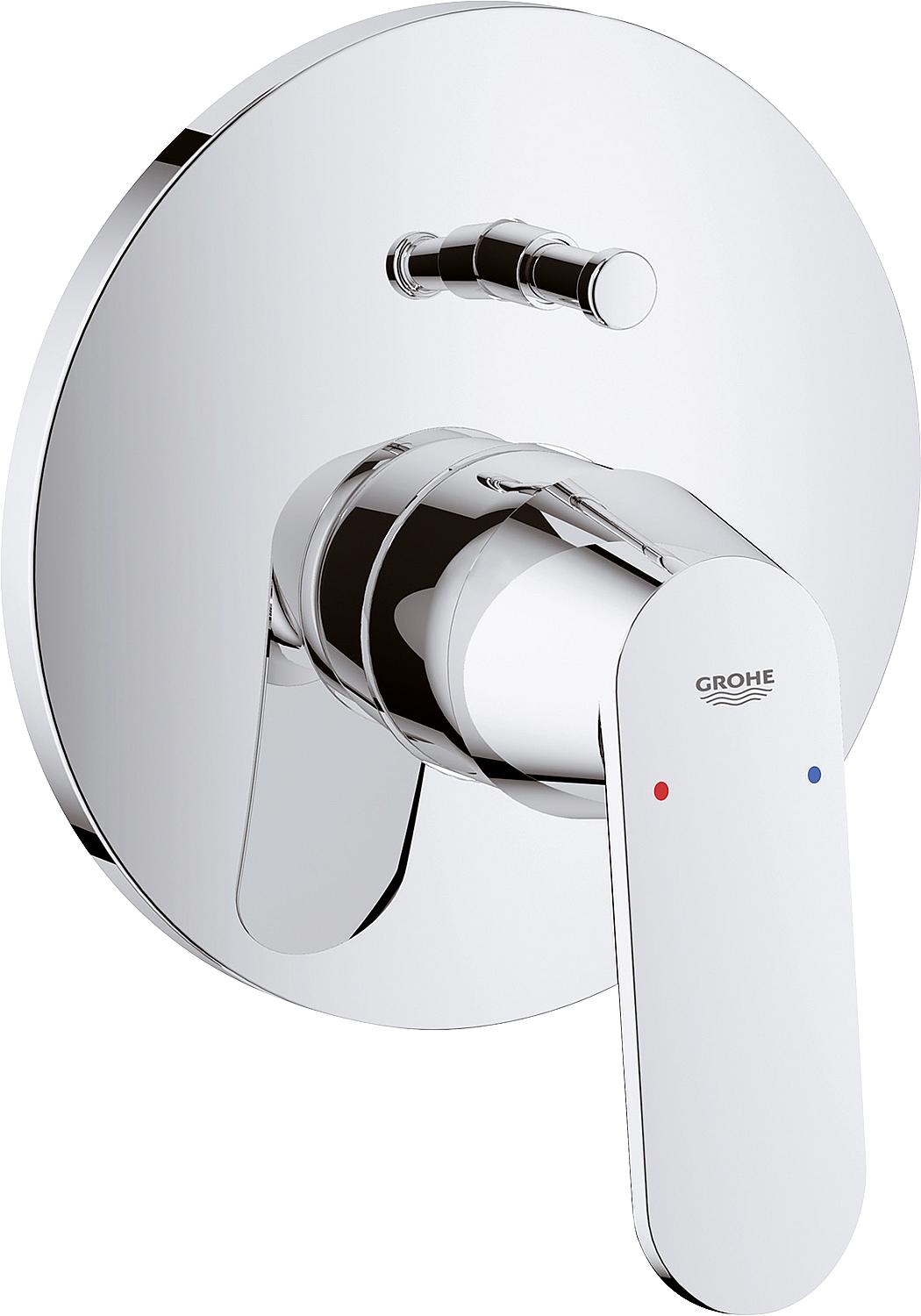 Mitigeur de bain encastré Grohe Eurosmart Cosmopolitan, rosace Ø 161 mm, chromé
