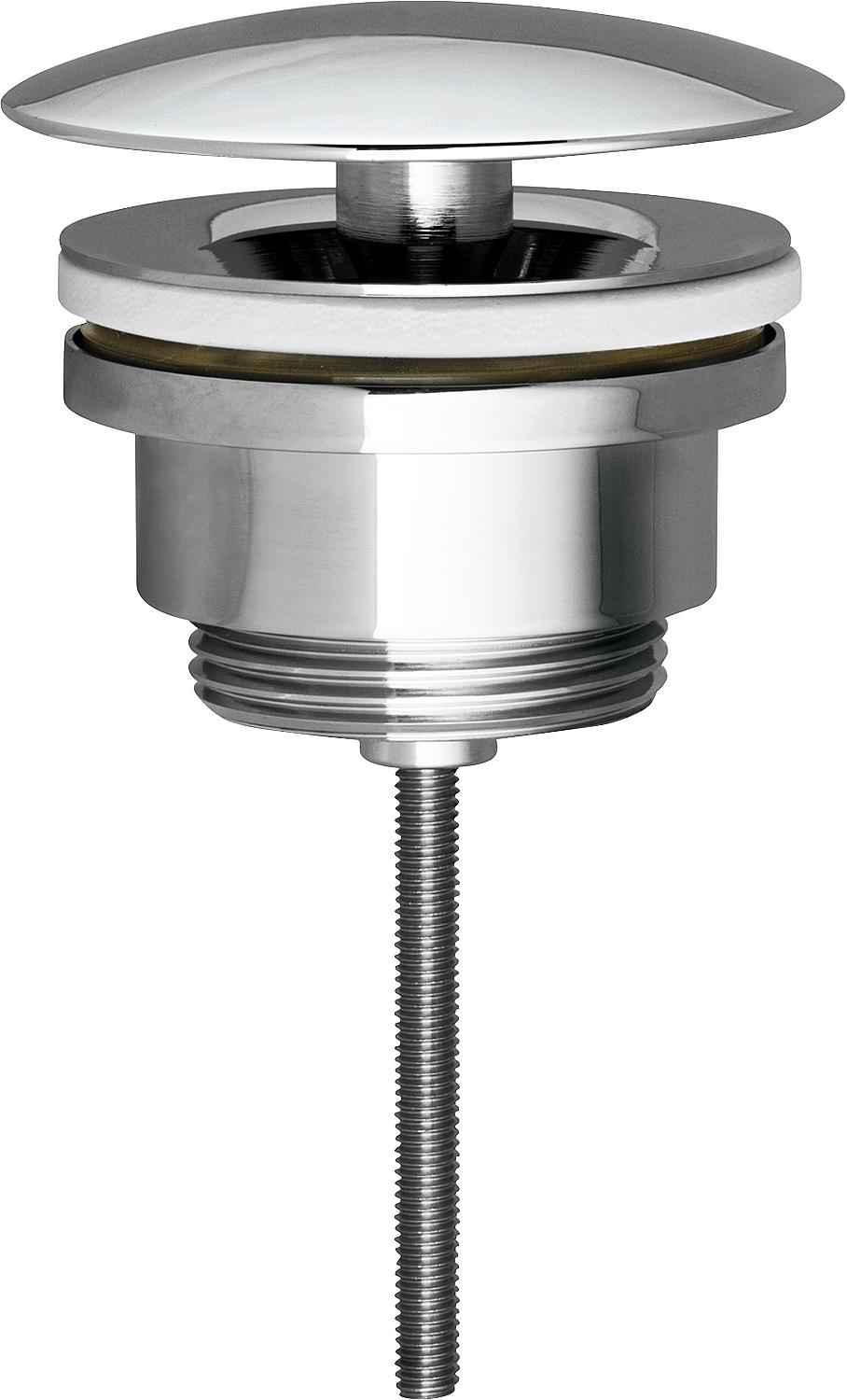 Robinet à tige de 32 mm (1 1/4 po), en laiton chromé, pour lavabo et bidet sans trop-plein.