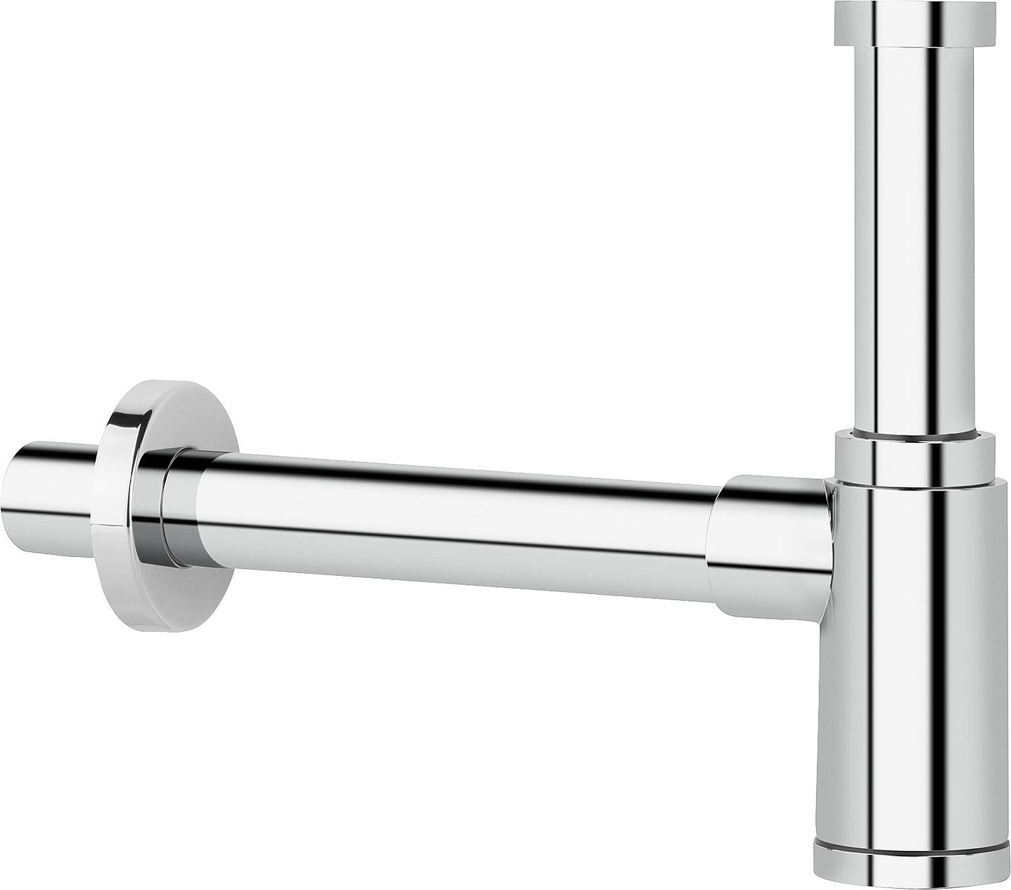 Design-Siphon DN 32 (11/4'') 32 x 250 mm, Messing verchromt