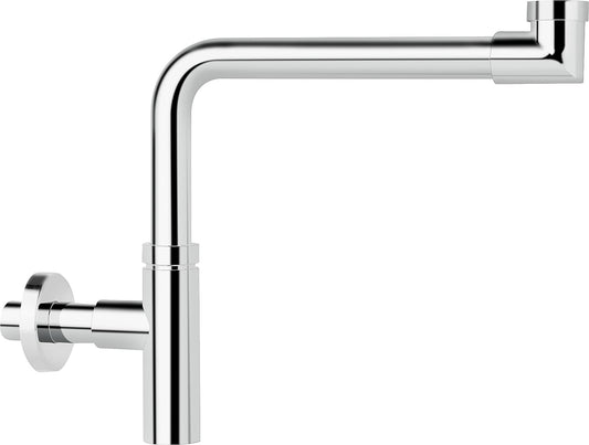 Siphon compact DN 32 (1 1/4"), 32 x 100 mm, laiton chromé