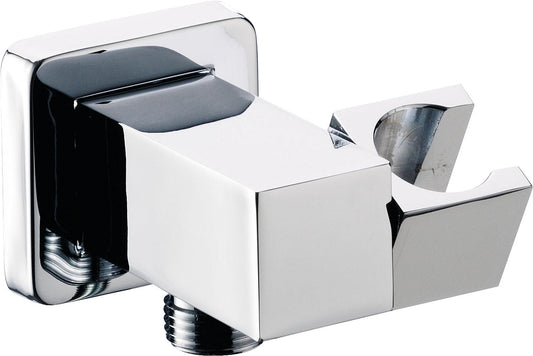 Wall connection elbow including shower holder Skyline square DN15 (1/2'') chrome