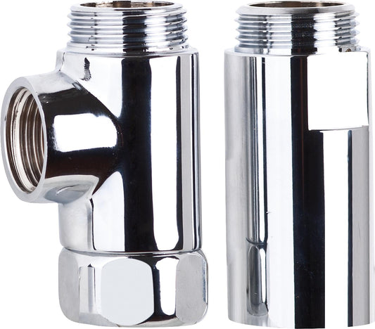 SCHELL T-und Distanzstück mit Überwurfmutter 3/4" chrom