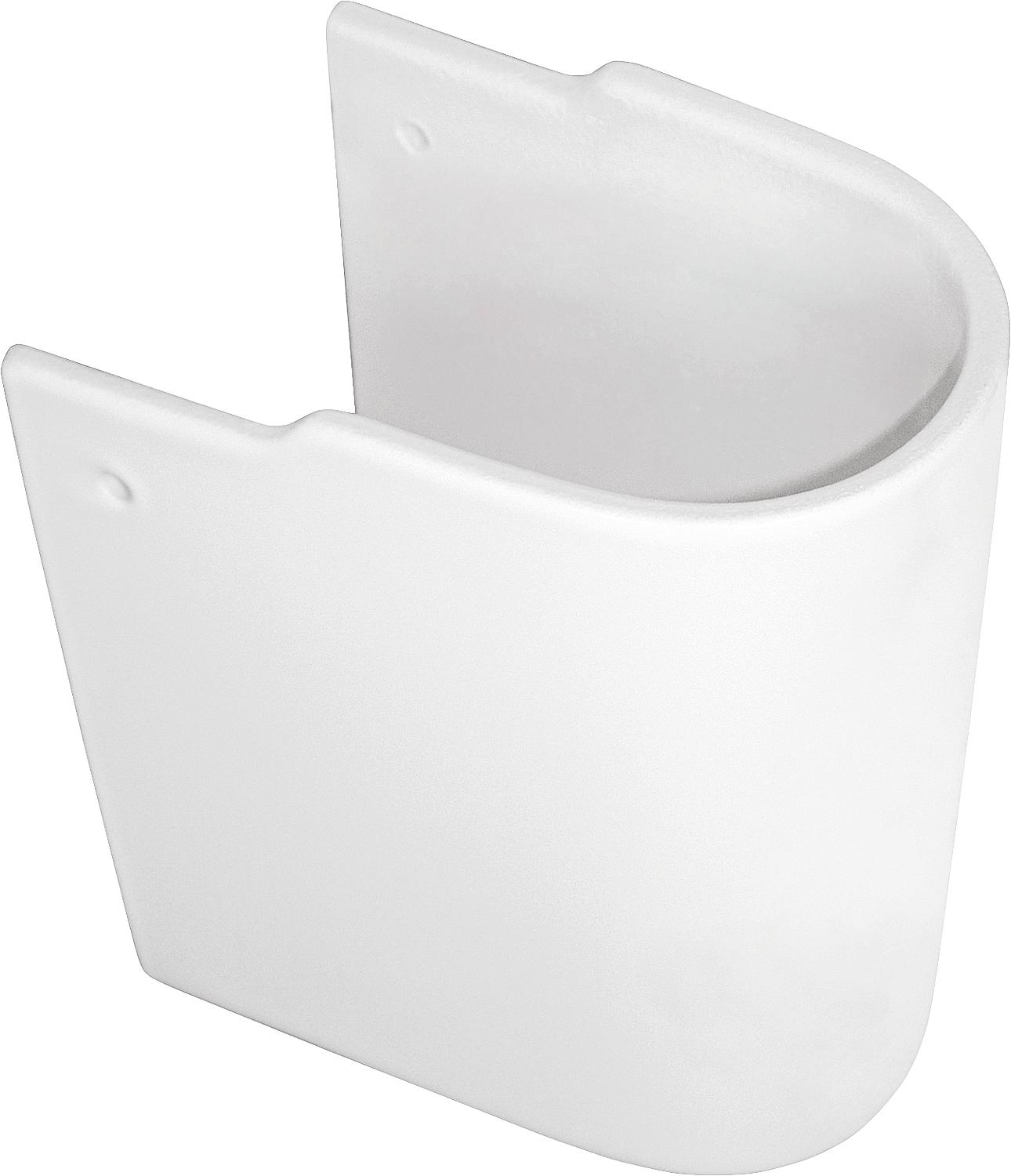 Colonne demi-bloc Ideal Standard Connect Cube pour lavabo (L x H x P) : 195 x 340 x 280 mm, céramique, blanc
