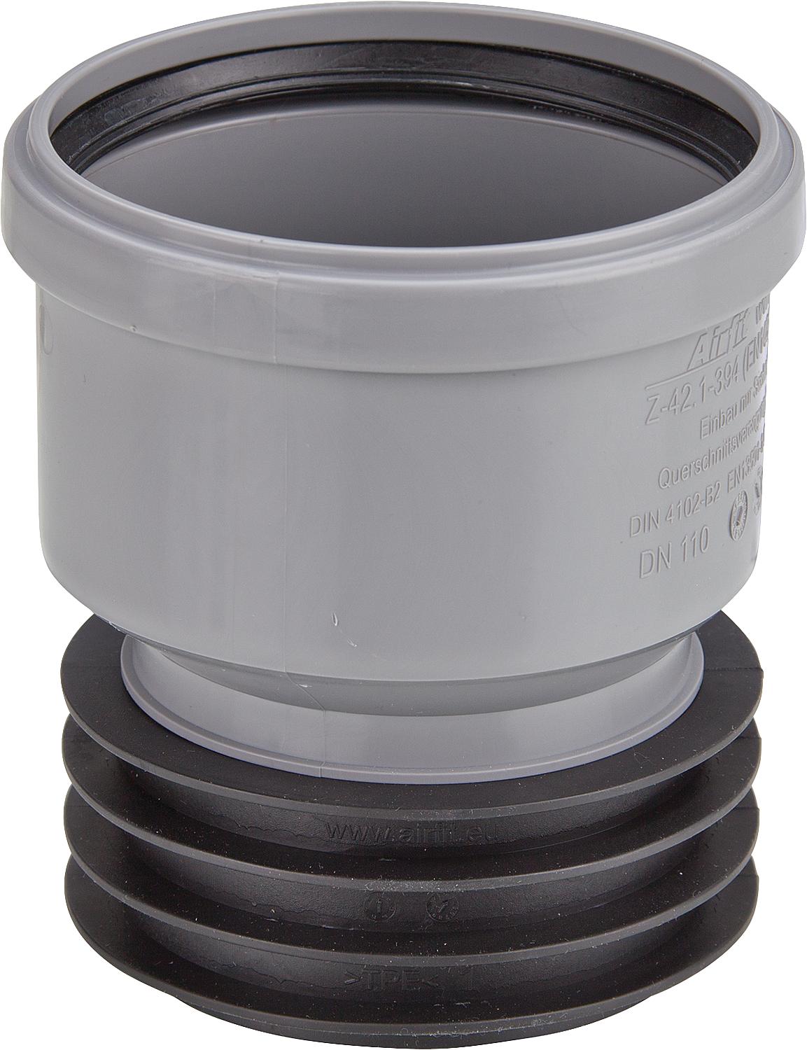 Raccord rapide excentrique, en PP, pour tuyaux de diamètre intérieur à partir de 125 mm, taille DN125x125